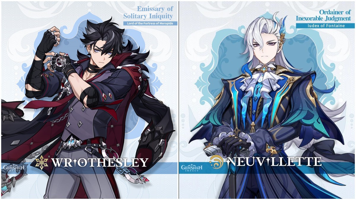 Genshin Impact: Bộ skill của Wriothesley và Neuvillette 