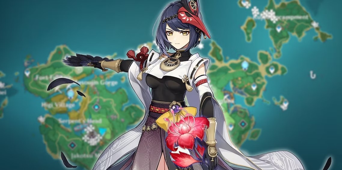 Những địa điểm tối ưu để nhặt Hoa Lan Máu cho Kujou Sara trong Genshin Impact