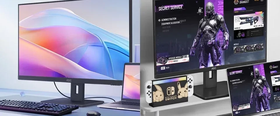 Màn hình AOC Q27E12C ra mắt với tấm nền IPS 27 inch 2K 120Hz