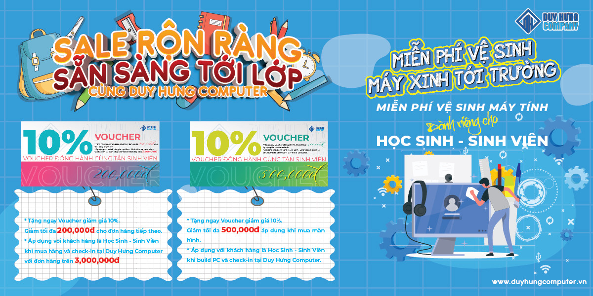 SALE RỘN RÀNG - SẴN SÀNG TỚI LỚP!