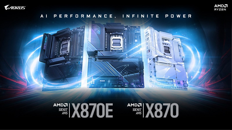 GIGABYTE ra mắt bo mạch chủ X870E/X870 dành riêng cho CPU AMD Ryzen 9000