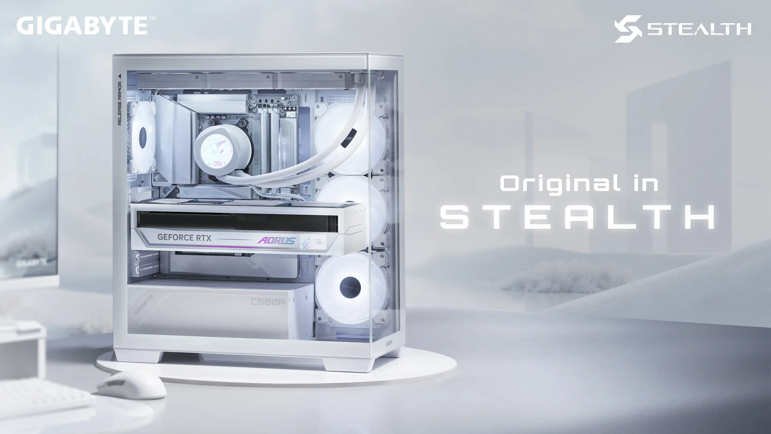 GIGABYTE STEALTH ICE ra mắt: Hỗ trợ AMD X870, B850 và card đồ họa RTX 5090