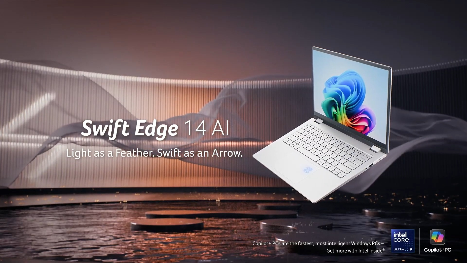 Acer Swift Edge 14 AI: Laptop AI siêu nhẹ 990g, thiết kế tinh tế cho doanh nhân