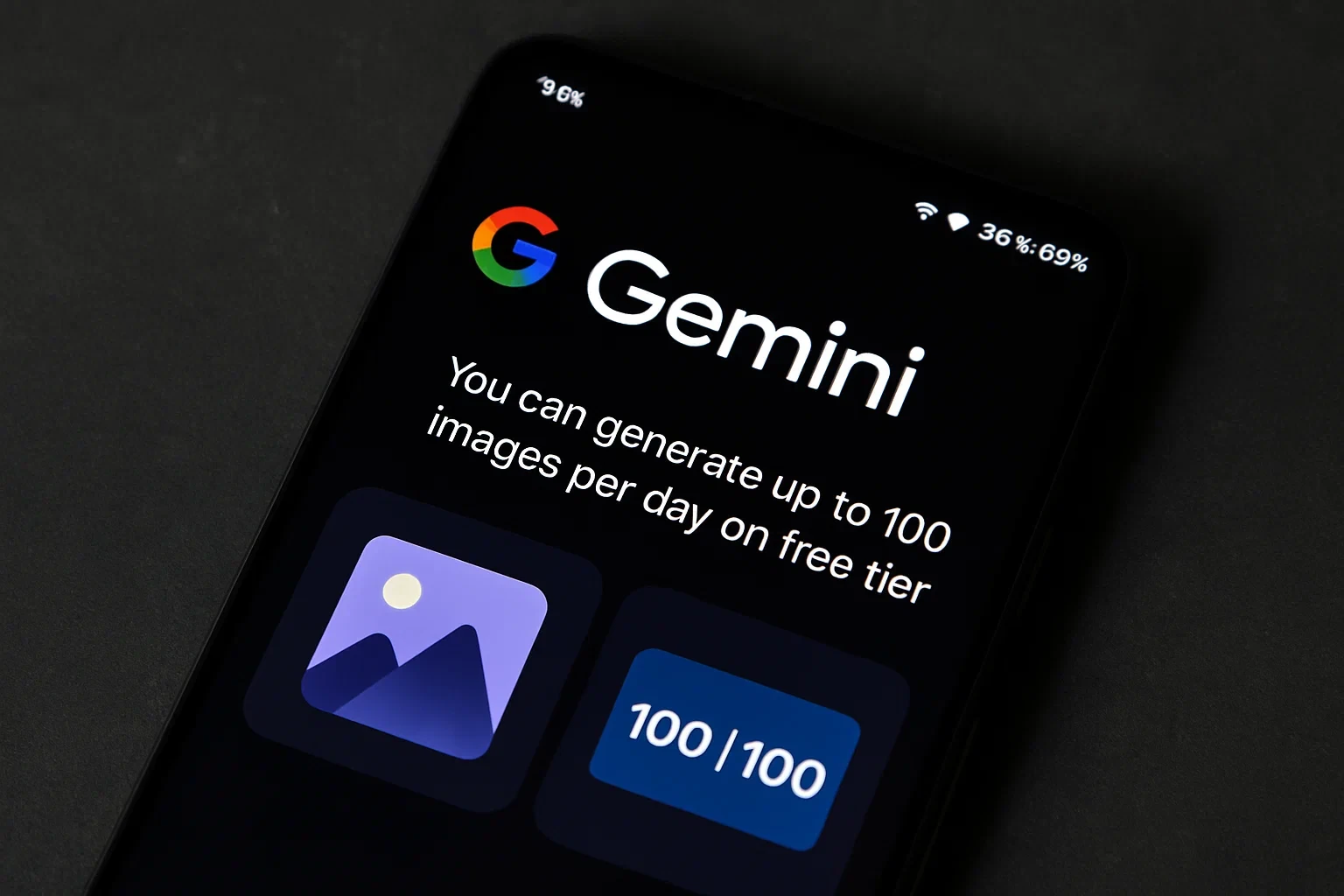 Người dùng Gemini miễn phí có thể tạo tối đa 100 ảnh AI/ngày