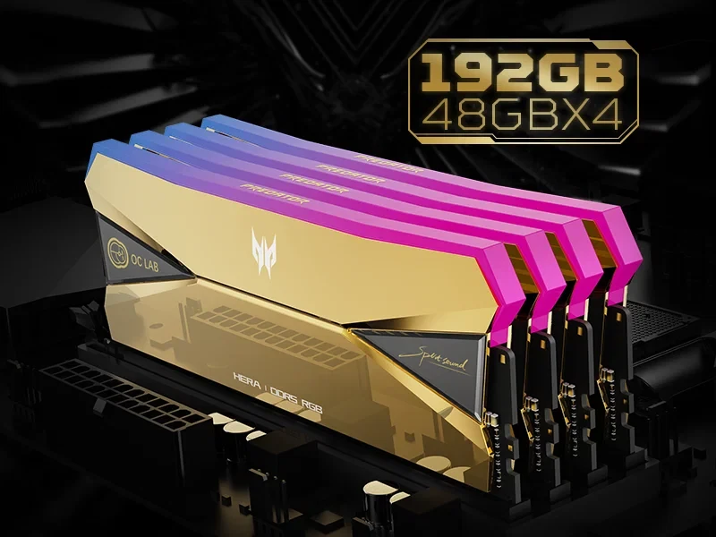Predator ra mắt RAM DDR5 192GB Hera Gold và SSD Gen5 tốc độ kỷ lục