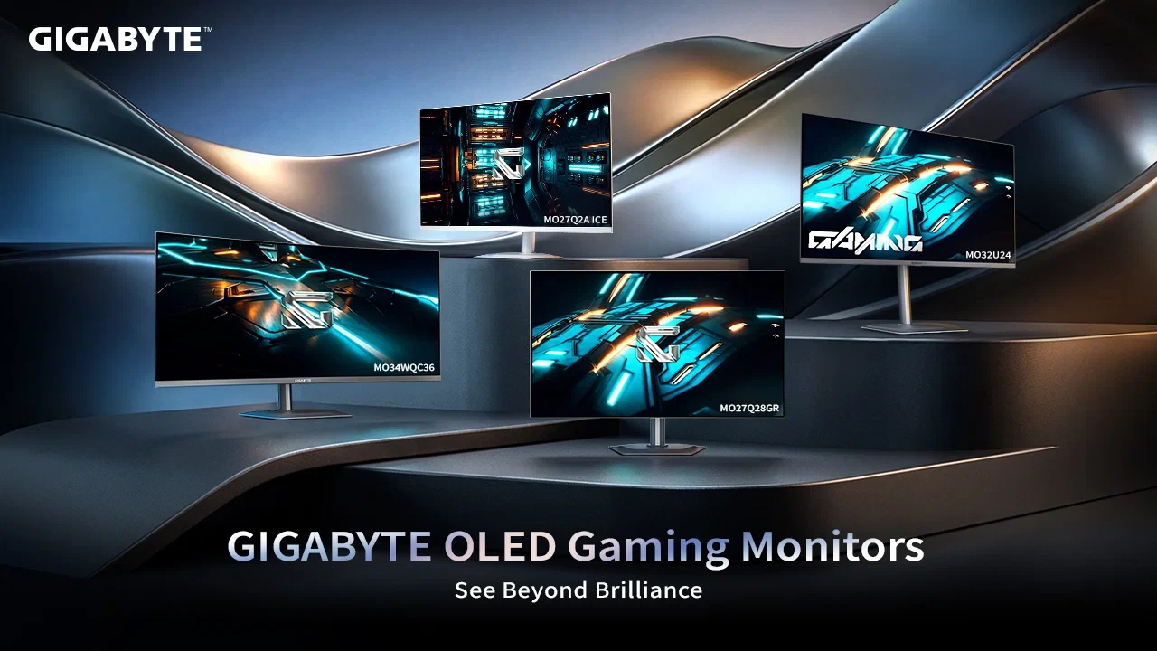 GIGABYTE mở rộng danh mục màn hình gaming OLED với 4 mẫu mới tại CES 2026