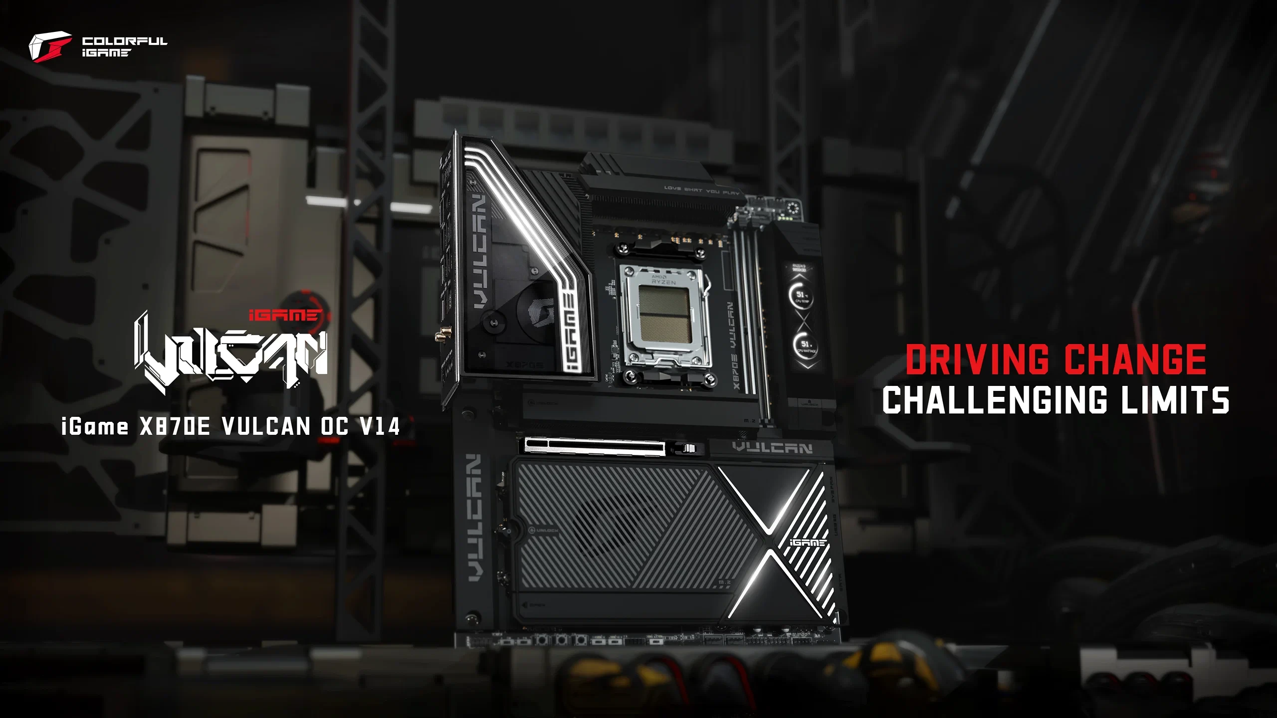 COLORFUL chính thức ra mắt iGame X870E VULCAN OC, bo mạch chủ cao cấp cho Ryzen 9000 X3D