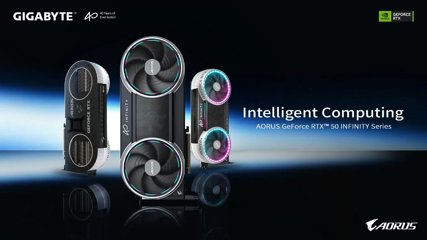 GIGABYTE ra mắt dòng AORUS GeForce RTX 50 INFINITY Series tại COMPUTEX 2026, mở rộng từ RTX 5080 đến RTX 5070
