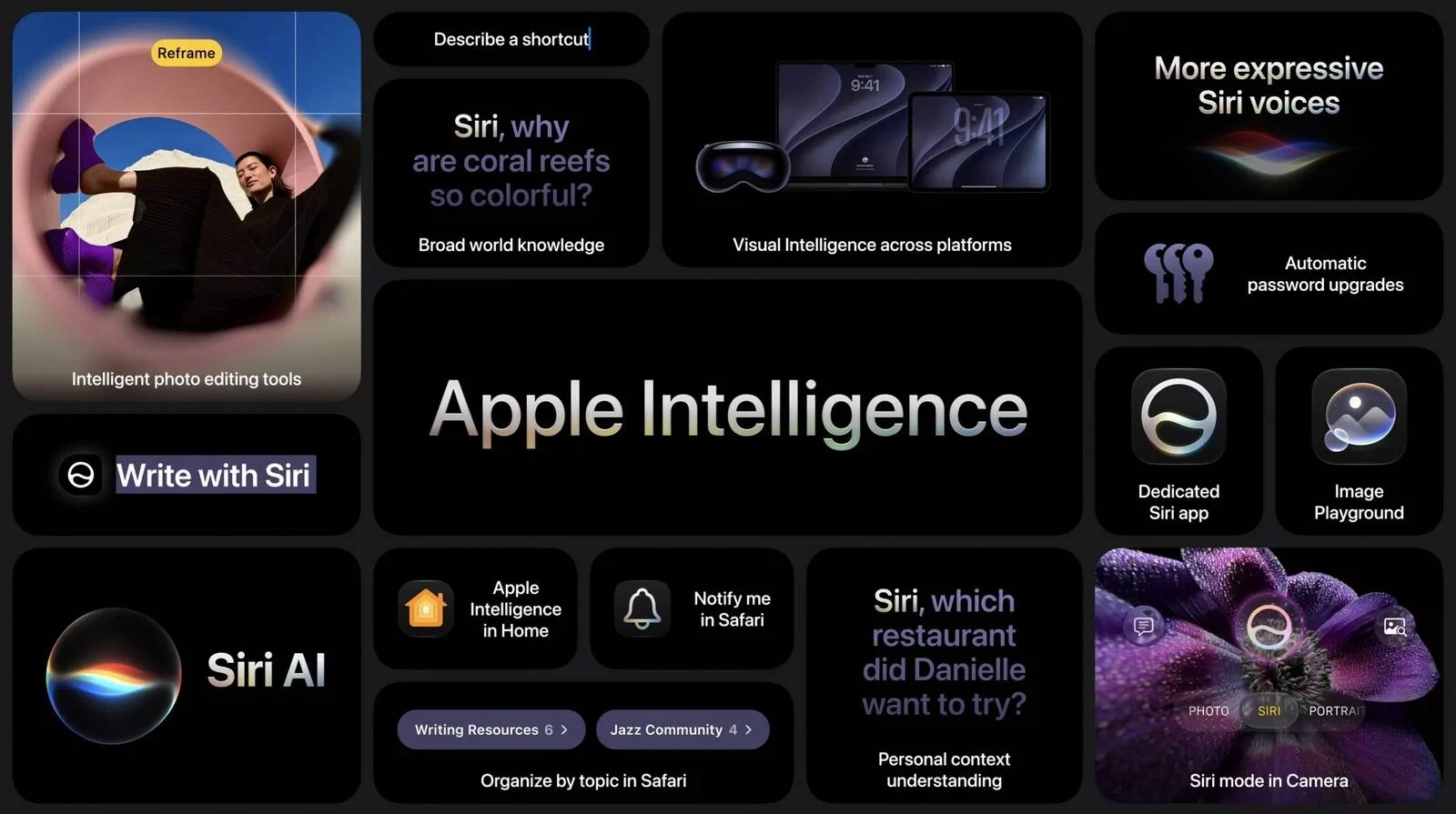 Apple chính thức giới thiệu Siri AI: thông minh hơn, hiểu ngữ cảnh hơn, tích hợp sâu hơn