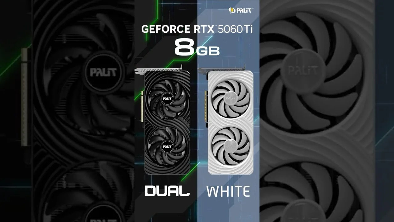 Palit mở rộng dòng GeForce RTX 5060 Ti với Infinity 3, White và Dual