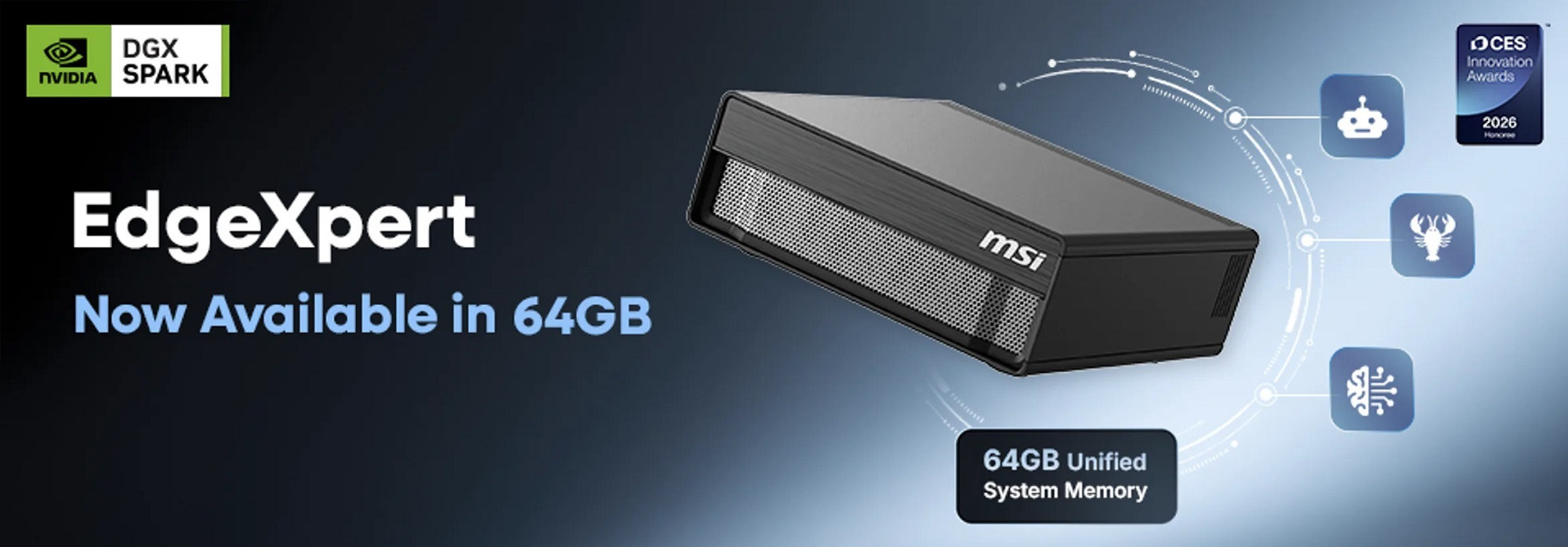 MSI ra mắt EdgeXpert 64GB, tăng tốc AI đa tác vụ tại chỗ cho doanh nghiệp