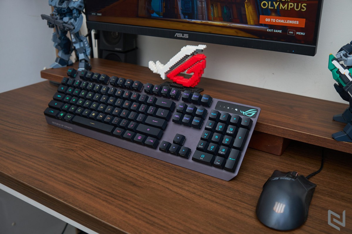 Bàn phím cơ ASUS ROG Strix Scope RX: Kích thước full size, switch ROG RX Red chất lượng và phản hồi nhanh