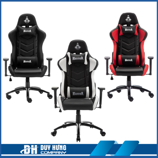 WARRIOR GAMING CHAIR – Raider Series – WGC206 – Black – Black Red – Black White