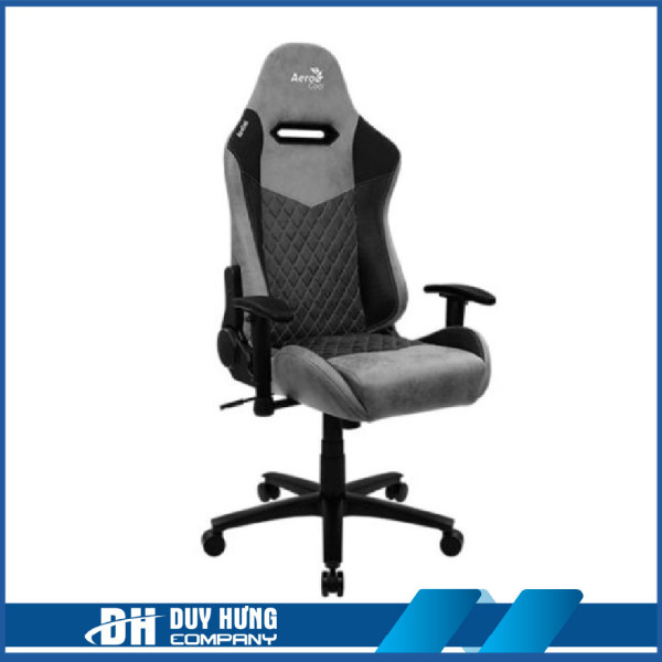 GHẾ AEROCOOL GAMING CHAIR DUKE Ash Black / Race-Cushion-V1