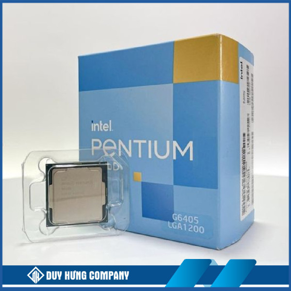CPU Intel Pentium Gold G6405 (4.1GHz, 2 nhân 4 luồng, 4MB Cache, 58W) – Socket Intel LGA 1200) Box hãng