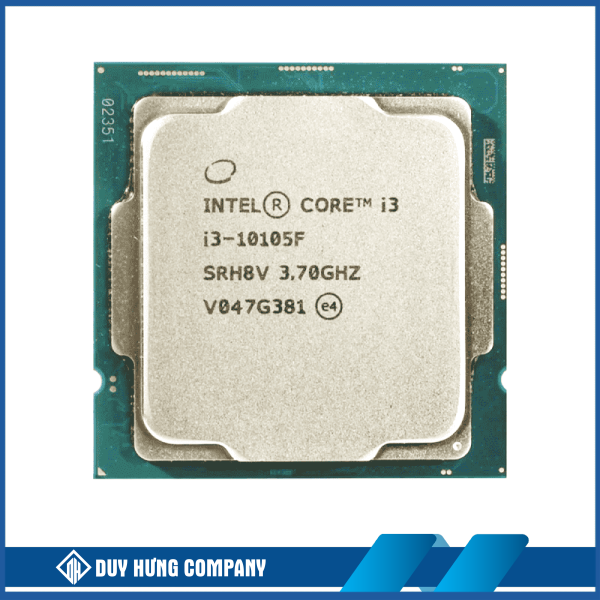 CPU Intel Core i3-10105F Tray (3.7GHz turbo up to 4.4Ghz, 4 nhân 8 luồng, 6MB Cache, 65W) - Socket Intel LGA 1200