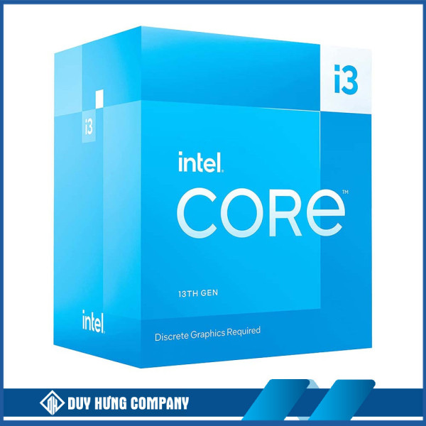 CPU Intel Core i3-13100F (up to 4.5Ghz, 4 nhân 8 luồng, 12MB Cache, 65W) - Socket Intel LGA 1700/Raptor Lake) 
