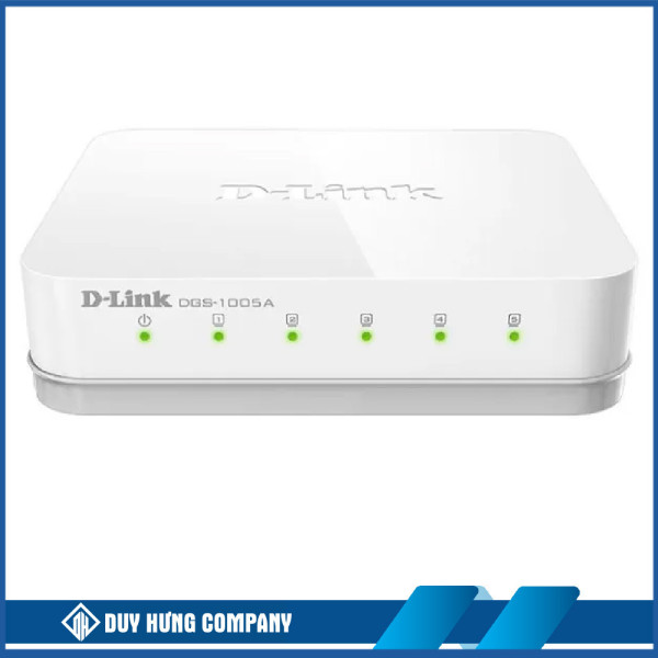 Switch D-Link DGS-1005A 5 port 10/100/1000 Mbps Vỏ nhựa