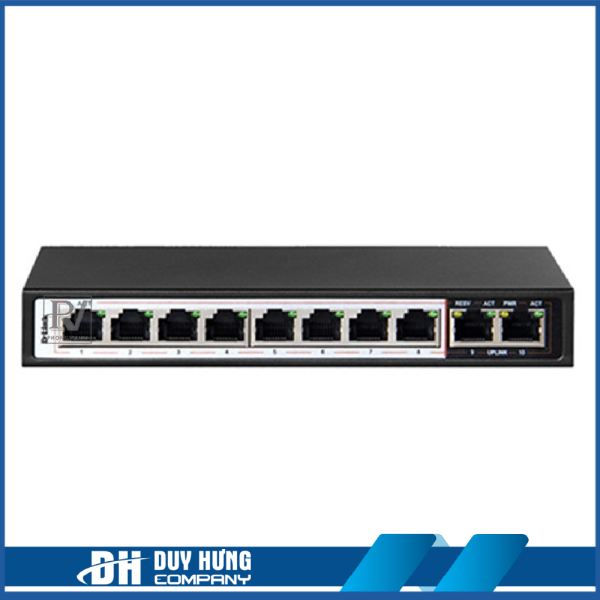 SWITCH POE D-LINK DES-F1010P-E – TỐC ĐỘ 10/100MBPS – 10 PORT (8 PORT POE + 2 PORT UPLINK)