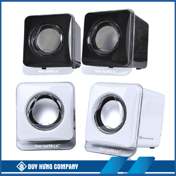 Loa SoundMax A120 (2.0) 6W Đen/ Trắng