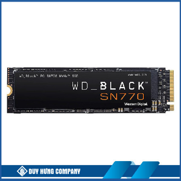 Ổ cứng SSD WD SN770 BLACK 500GB M.2 2280 PCIE NVME 4X4 (ĐỌC 5000MB/S - GHI 4000MB/S) - (WDS500G3X0E)