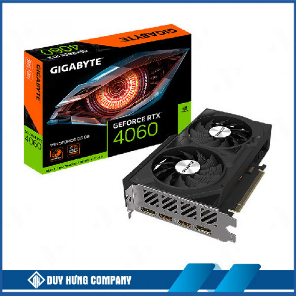 Card màn hình GIGABYTE RTX 4060 WINDFORCE OC 8G GV-N4060WF2OC-8GD