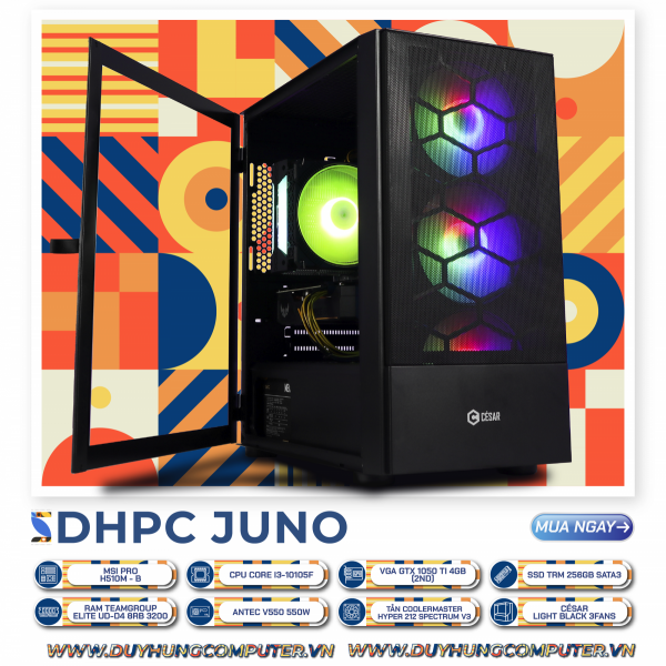 DHPC JUNO i3-10105F | GTX 1050ti 4GB (2nd) | SSD 256GB | RAM 8GB