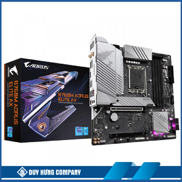 Mainboard Gigabyte B760M AORUS ELITE AX DDR5 (Wifi+Bluetooth)