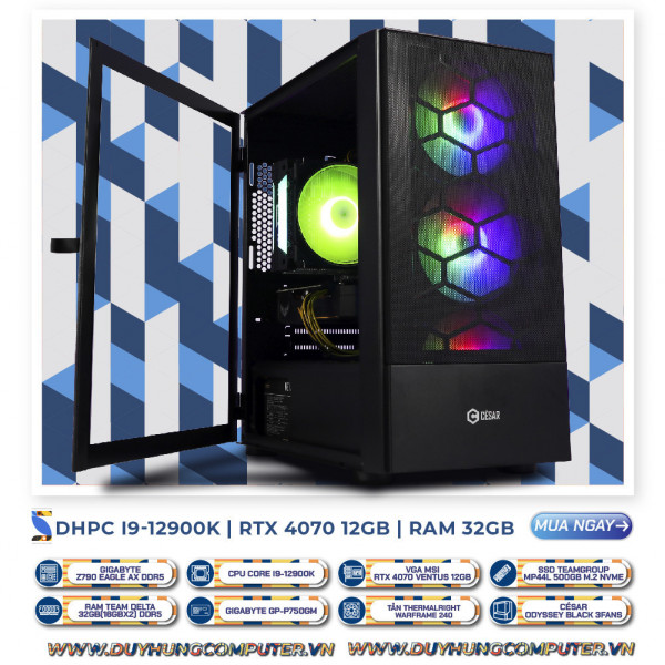 DHPC i9 - 12900K | RTX 4070 12GB | SSD 500GB | RAM 32GB