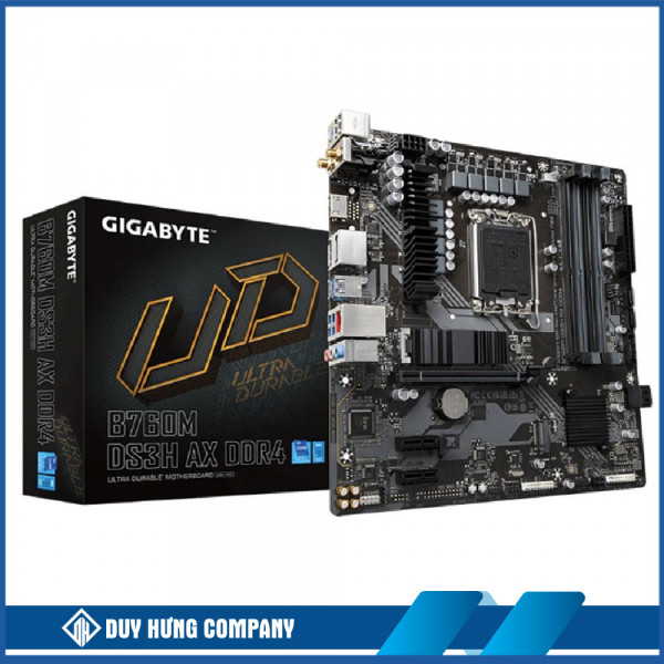 Mainboard Gigabyte B760M DS3H AX DDR4 (Wifi+Bluetooth)