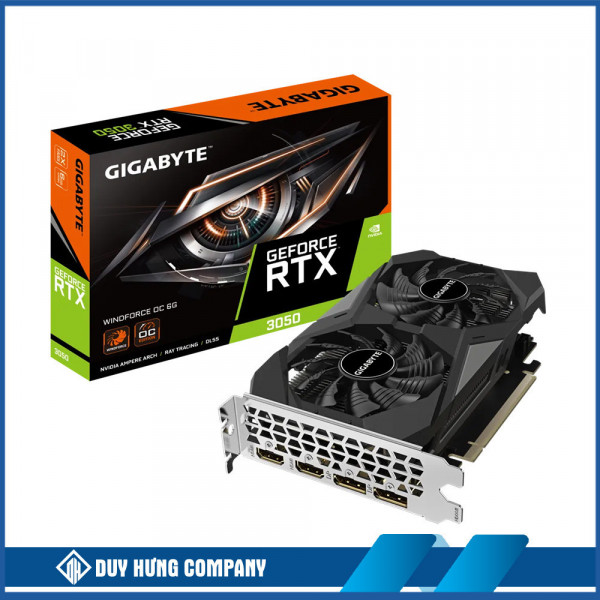 VGA GIGABYTE GeForce RTX 3050 WINDFORCE OC 6G (GV-N3050WF2OC-6GD)