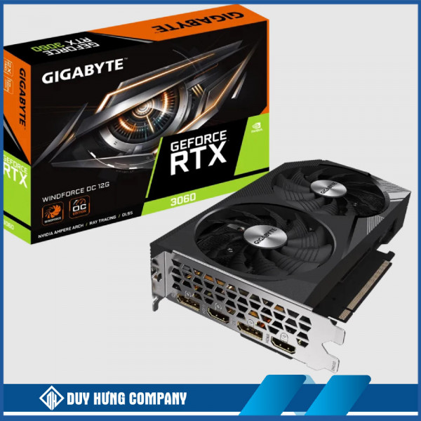 VGA Gigabyte GeForce RTX 3060 WINDFORCE OC 12GB (N3060WF2OC -12GD)