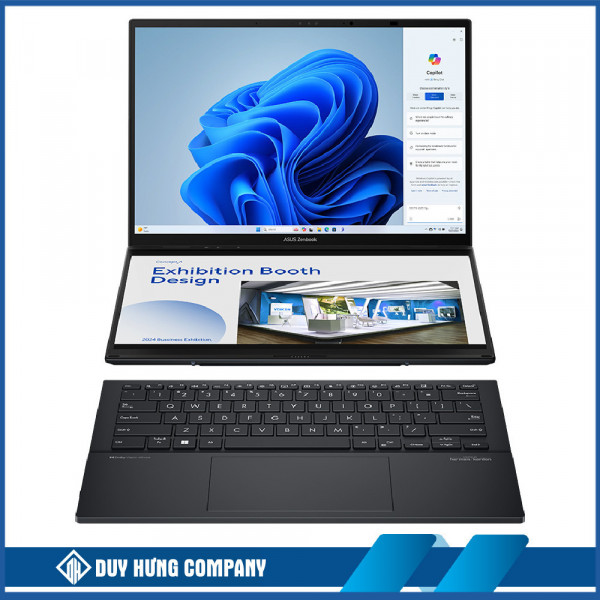 Laptop Asus ZenBook Duo OLED UX8406MA-PZ307W (Intel Core Ultra 7 155H | 16GB | 512GB | Intel Arc | 14 inch 3K 120Hz | Win 11 | Xám)