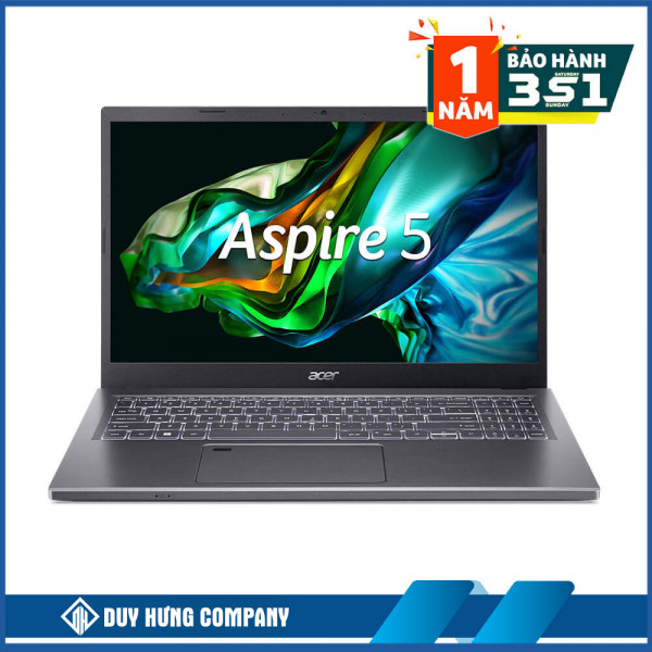 Laptop Acer Aspire 5 A515-58M-951T NX.KQ8SV.001 (Intel Core i9-13900H | 16GB | 512GB | Intel Iris Xe | 15.6 inch FHD | Win 11 | Xám)