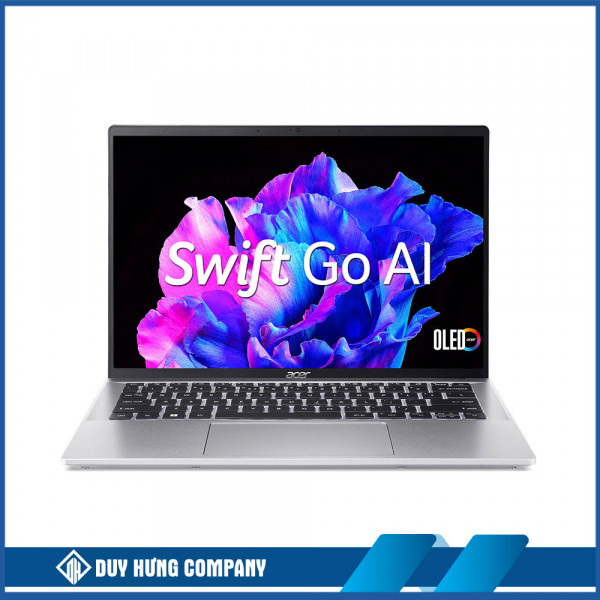 Laptop Acer Swift Go SFG14-72-55HZ NX.KRKSV.002 (Intel Core Ultra 5 | 16GB | 512GB | Intel Arc | 14 inch 2.2K | Win 11 | Office | Bạc)