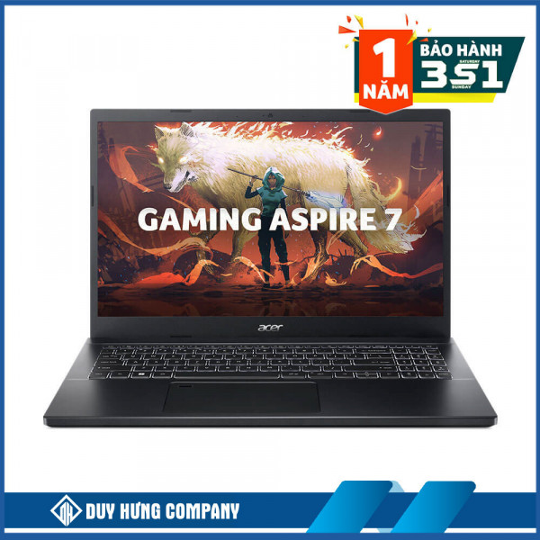 Laptop Gaming Acer Aspire 7 A715 76G 59MW - NH.QMYSV.001 (Core i5-12450H | RTX 2050 | 15.6 inch FHD, IPS, 144Hz | 8GB | 512GB SSD, Win 11 | Vỏ Nhôm)