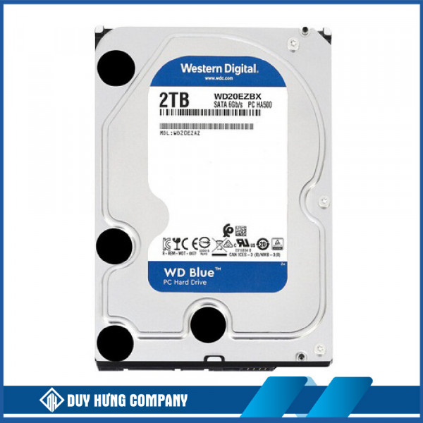 Ổ cứng HDD WD 2TB Blue 3.5 inch, 7200RPM, SATA, 256MB Cache (WD20EZBX)