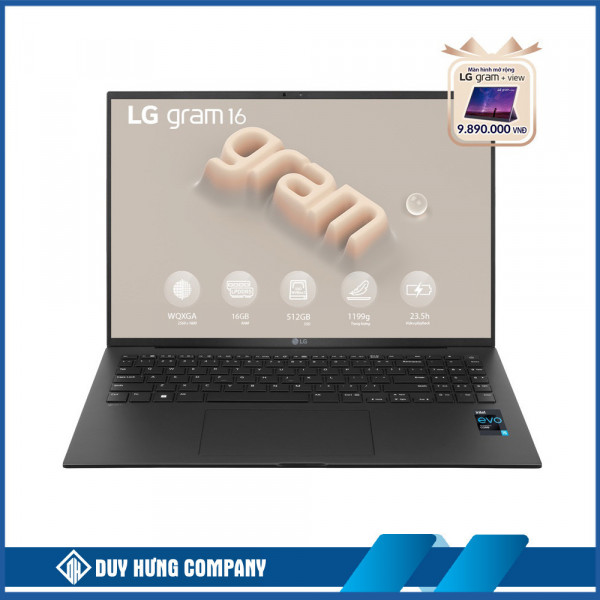 Laptop LG Gram 2023 16ZD90R-G.AX55A5 (Core i5-1340P | 16GB | 512GB | Intel Iris Xe | 16 inch WQXGA | Black)