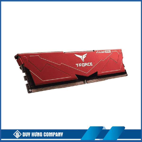 RAM DESKTOP TEAMGROUP VULCAN (FLRD516G5200HC40C01 – ĐỎ) 16GB (1X16GB) DDR5 5200MHZ