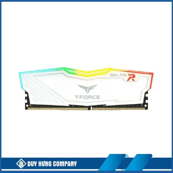 RAM DESKTOP TEAMGROUP DELTA RGB WHITE (TF4D432G3200HC16F01) 32GB (1X32GB) DDR4 3200MHZ