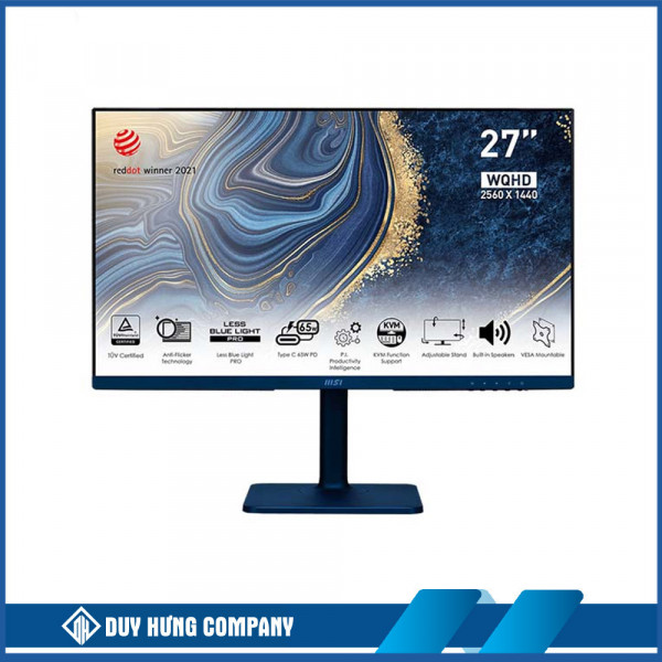 Màn hình MSI Modern MD272QP Ultramarine 27 inch WQHD IPS 75Hz USB TYPE C