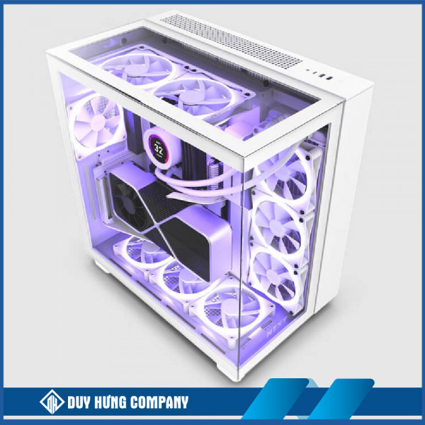 Vỏ Case NZXT H9 Elite All White (Mid Tower / Màu Trắng) CM-H91EW-01