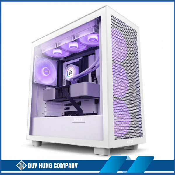 Case máy tính NZXT H7 Flow RGB White CM-H71FW-R1