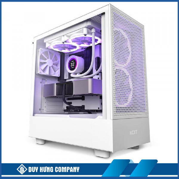 Vỏ Case NZXT H5 Flow RGB White (CC-H51FW-R1)