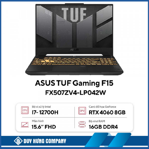 Laptop ASUS TUF Gaming F15 FX507ZV4-LP042W (Intel Core i7-12700H | RTX 4060 8GB |16GB | 512GB | 15.6 inch FHD | Win 11 | Xám)