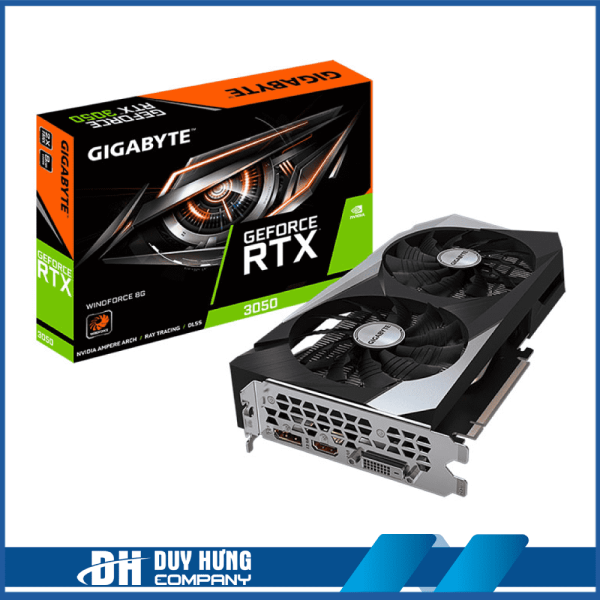 Card Màn Hình VGA GIGABYTE RTX 3050 WINDFORCE 8G (GV-N3050WF2-8GD)