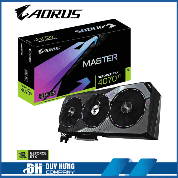 Card màn hình GIGABYTE AORUS GeForce RTX 4070 Ti MASTER 12GB (GV-N407TAORUS M-12GD)