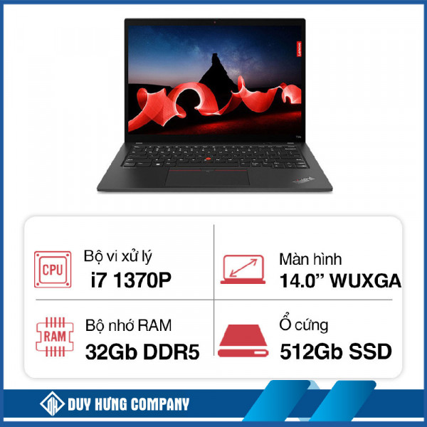 Máy tính xách tay Lenovo ThinkPad T14S GEN 4 (i7 1370P vPro/ 32GB/ 512GB SSD/ 14 inch WUXGA/ Win 11 Pro/ Carbon)