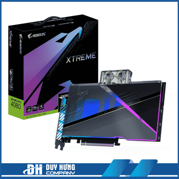 VGA GIGABYTE AORUS GeForce RTX 4080 16GB XTREME WATERFORCE WB ( GV-N4080 AORUS X WB -16GD )