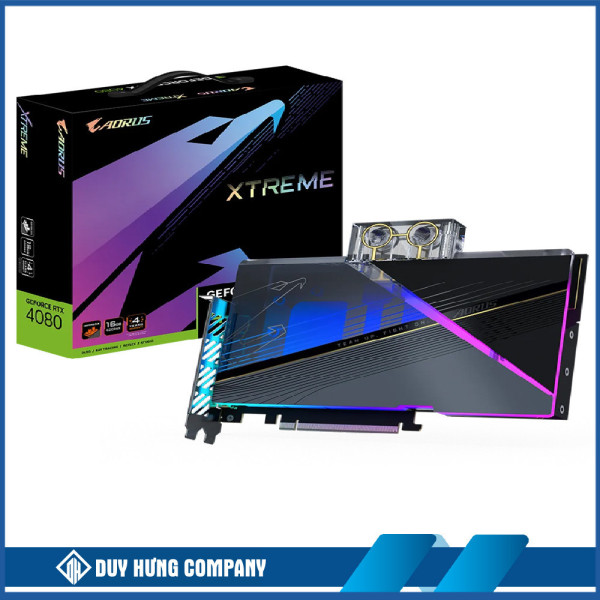 VGA GIGABYTE AORUS GeForce RTX 4080 16GB XTREME WATERFORCE WB ( GV-N4080 AORUS X WB -16GD )